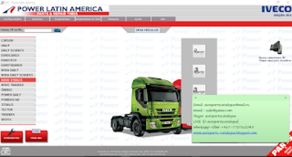 IVECO POWER EPC LATIN AMERICA Parts Catalog - AutoPartsCatalogue