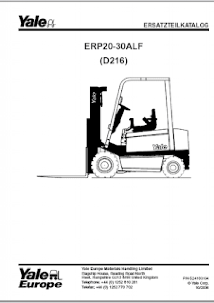 Yale Forklift Lift Truck Parts Catalog Autopartscatalogue