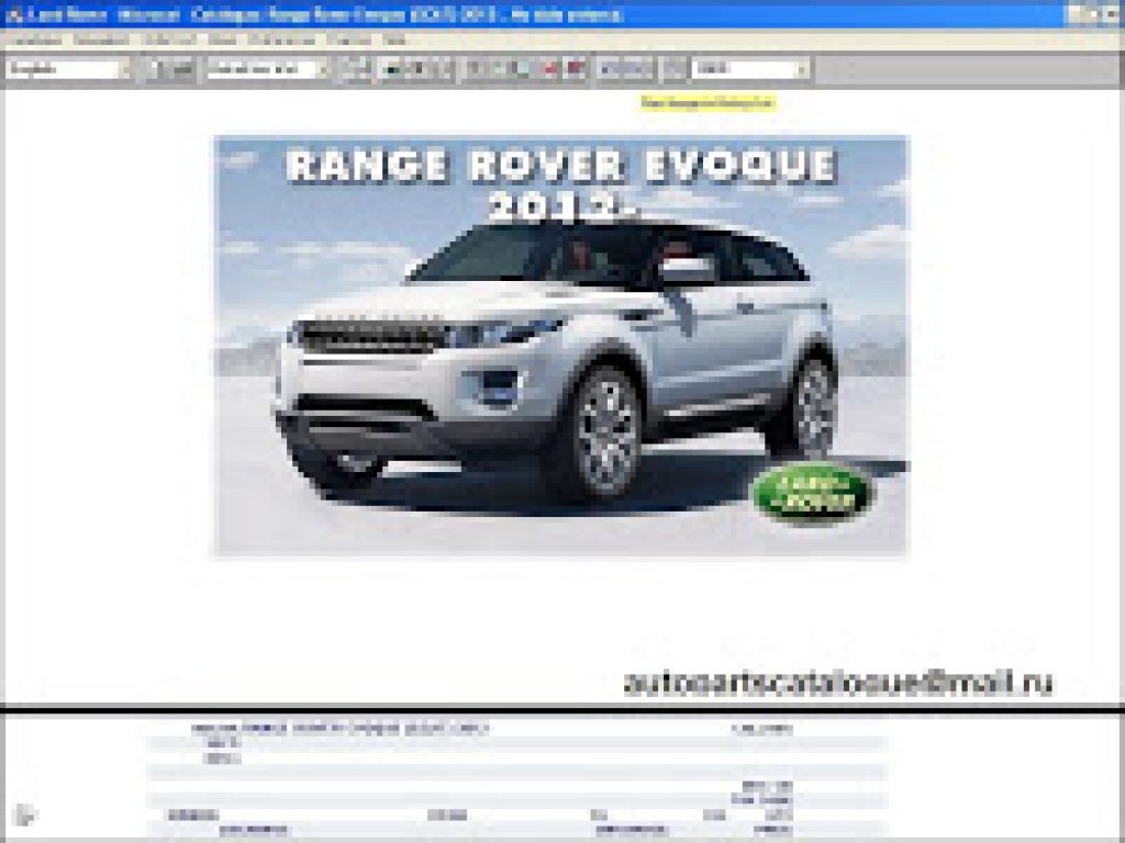 Land rover part catalog