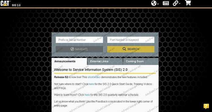 caterpillar sis web