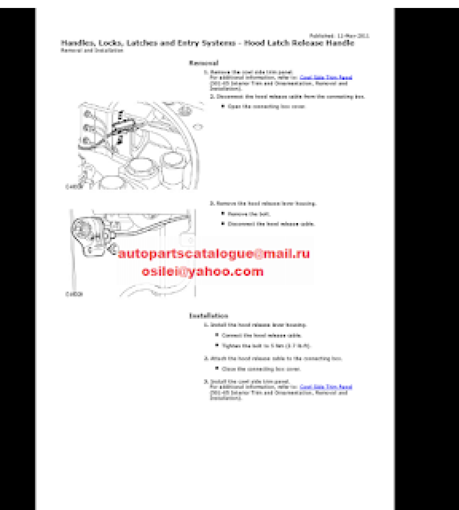 2015 RANGE ROVER SPORT WORKSHOP MANUAL visual data 6