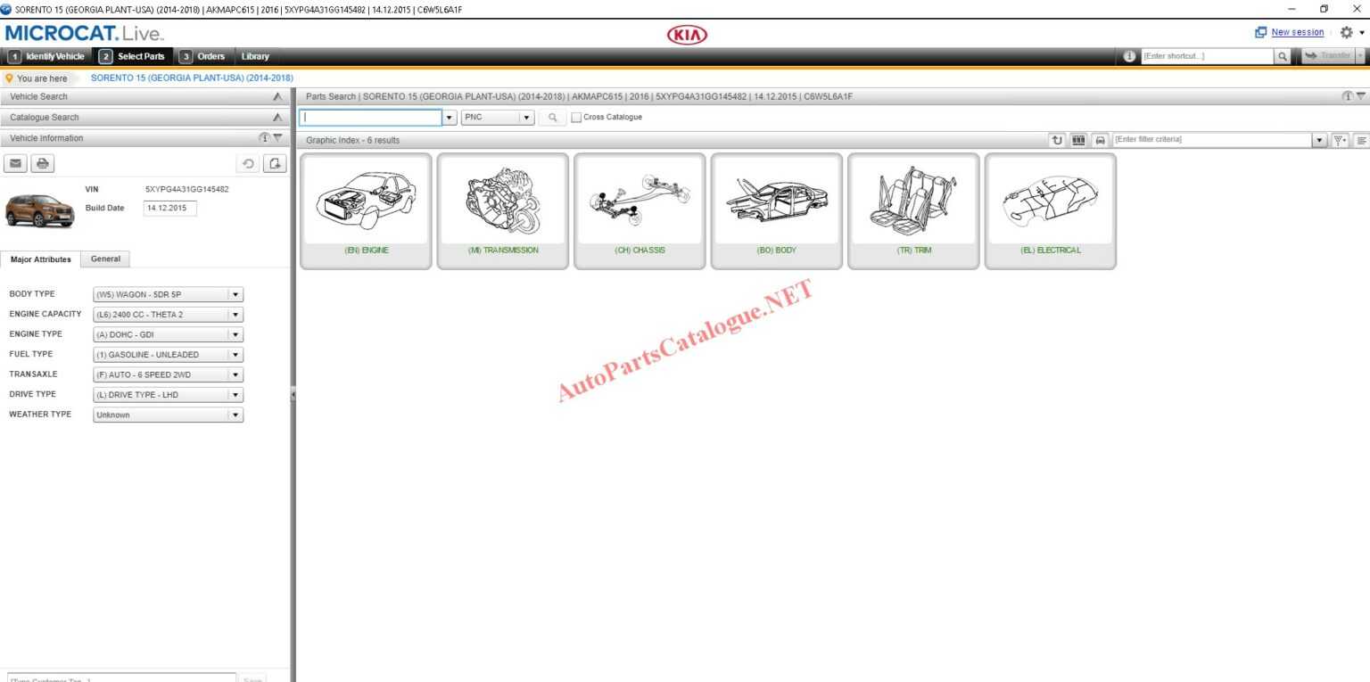 Kia parts catalog online