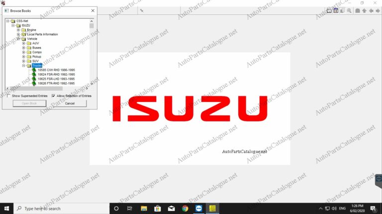 ISUZU CSS NET Spare Parts Catalog