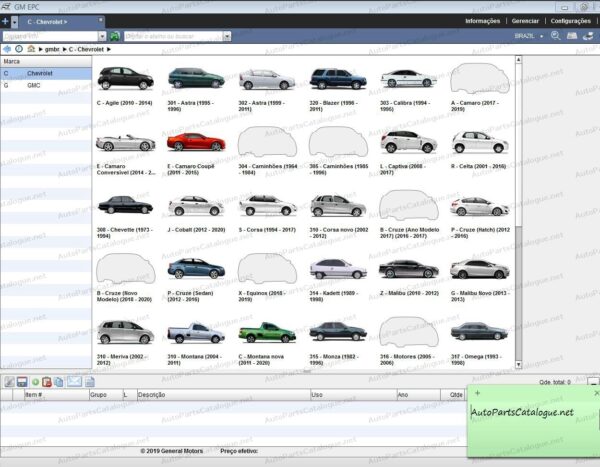 General Motors Brasil GM-BR EPC [2020] Parts Catalog Download