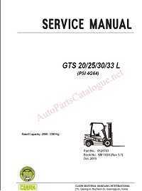 Clark cgc 70 forklift service repair manual