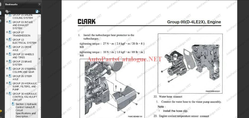 clark forklift repair manuals
