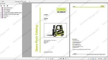 Clark Yardlift 20 Forklift Service Repair Shop Parts Manual - OEM Print (Peaceful Creek)