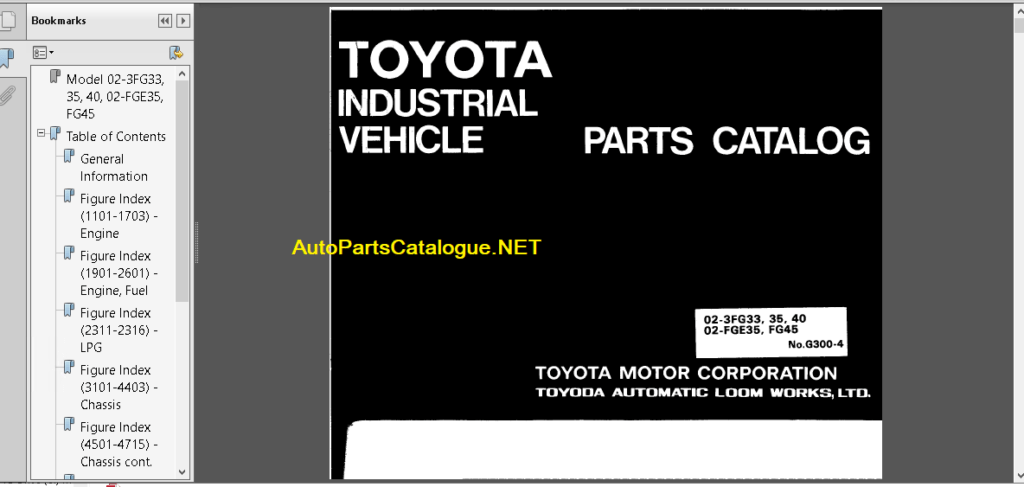 Toyota forklift Trucks Parts & Service Manuals 2021 PDF Collection Download