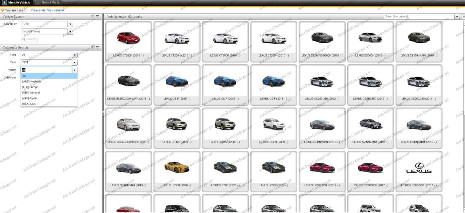 Toyota Lexus Microcat 2021 Online Dealer Parts Catalog