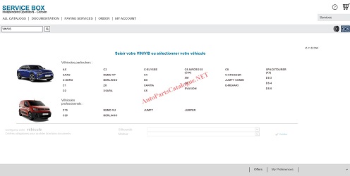 Citroen Service Box 2022 Online Parts Catalog