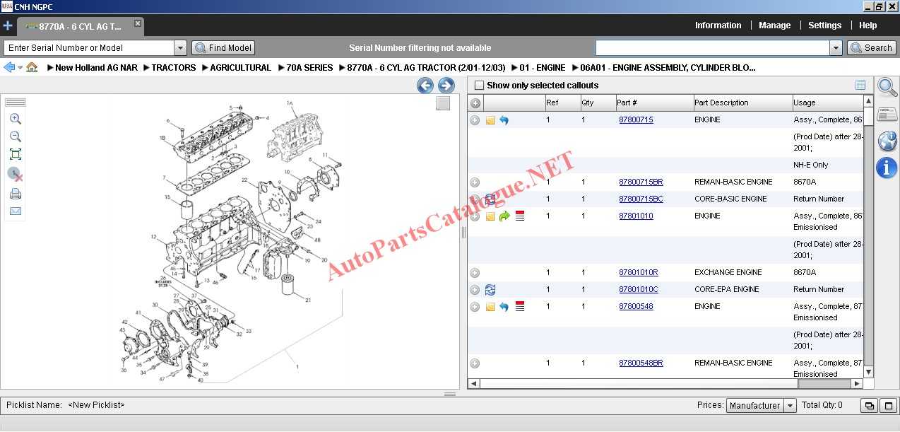 New Holland CE North America NGPC CNH EPC 2019 Parts Catalog Download