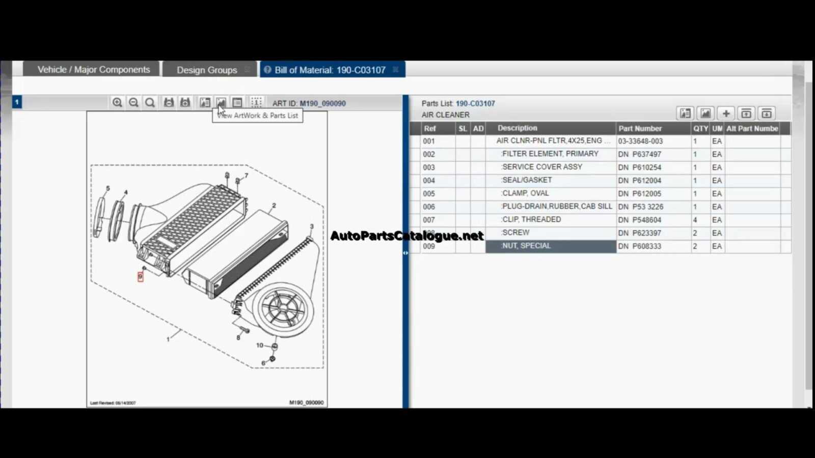 freightliner parts by vin number