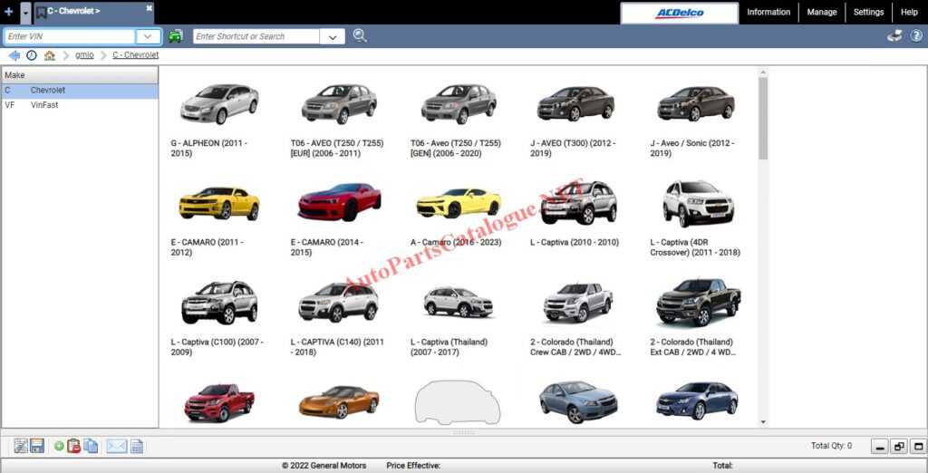 General Motors GM GLOBAL EPC [2023] Online Parts Catalog