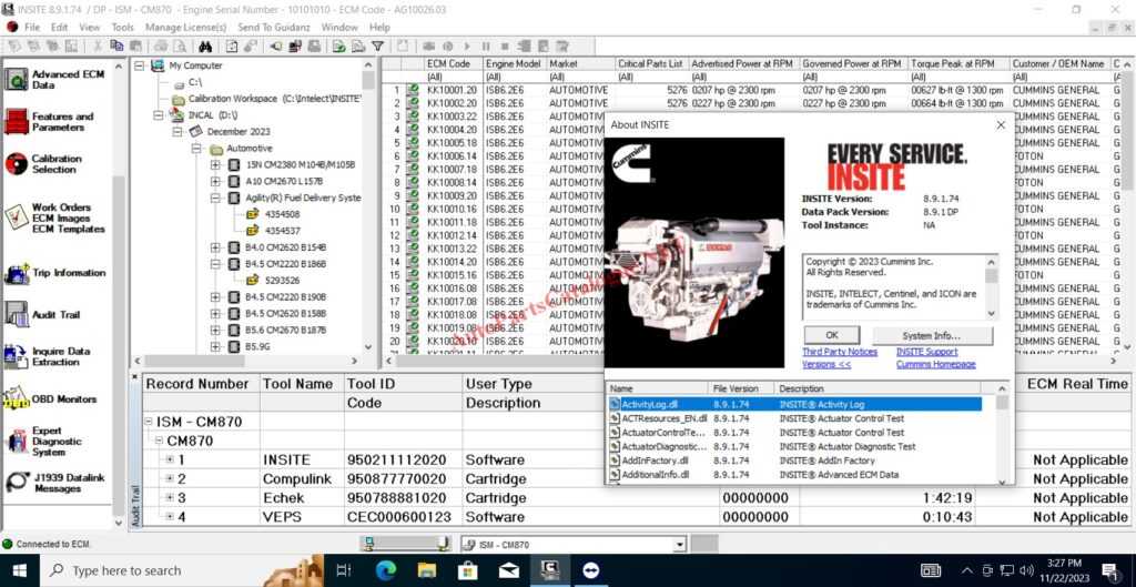 CUMMINS INSITE PRO v8.9.1 + INCAL [2024] Diagnostic Software