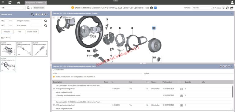 BMW ETK EPC Online Parts Catalog