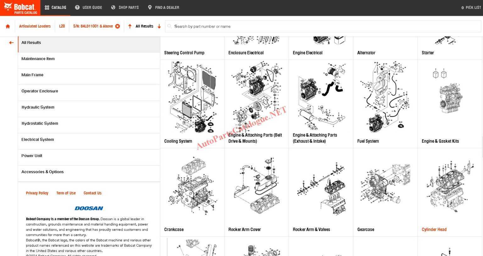 BOBCAT EPC [2025] Online Parts Catalog