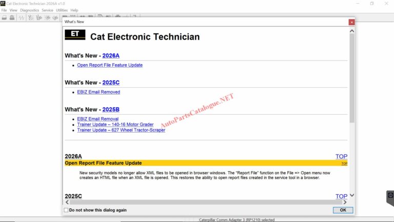 Caterpillar Electronic Technician (CAT ET 2026A) + Factory Password Generator