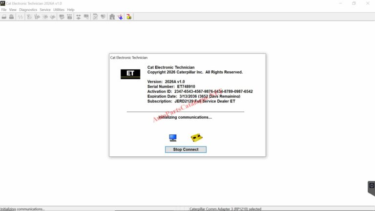 Caterpillar Electronic Technician (CAT ET 2026A) + Factory Password Generator
