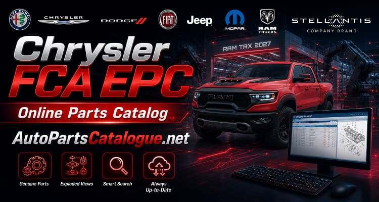 Chrysler FCA EPC parts catalog VIN decoder interface