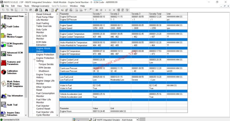 Cummins INSITE Pro Engine Diagnostics Software