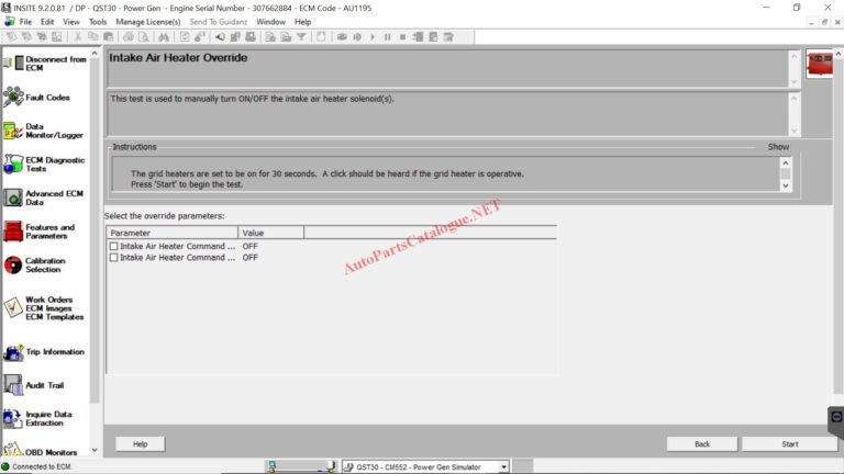 Cummins INSITE Pro Engine Diagnostics