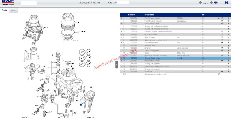 DAF Rapido RMI EPC Online Parts Catalog & Service Information