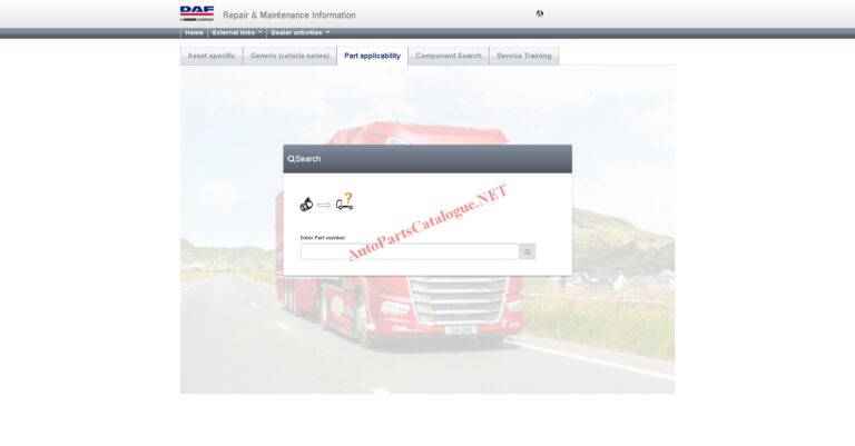 DAF Rapido RMI EPC Online Parts Catalog & Service Information