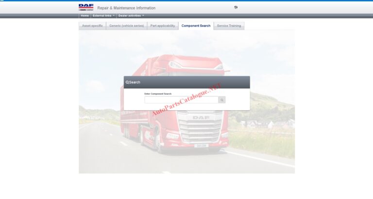 DAF Rapido RMI EPC Online Parts Catalog & Service Information