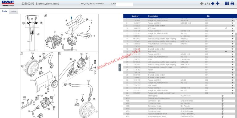 DAF Rapido RMI EPC Online Parts Catalog & Service Information