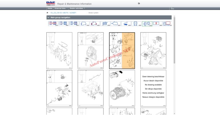 DAF Rapido RMI EPC Online Parts Catalog & Service Information