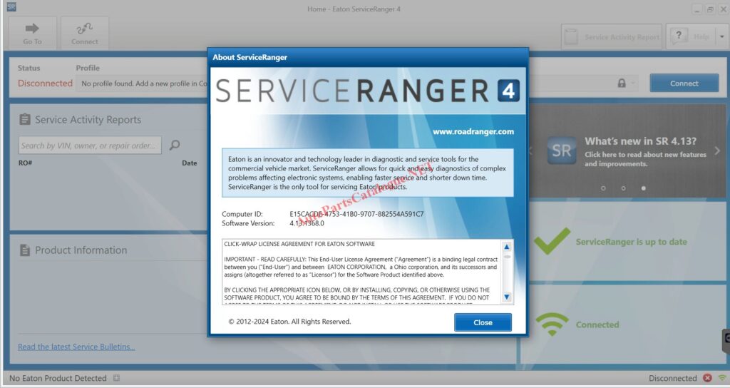 Eaton Service Ranger v4.13 [2025] Engineering - Diagnostic Software
