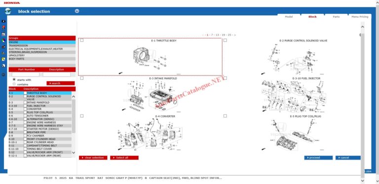 HONDA EPC Online  Electronic Parts Catalog