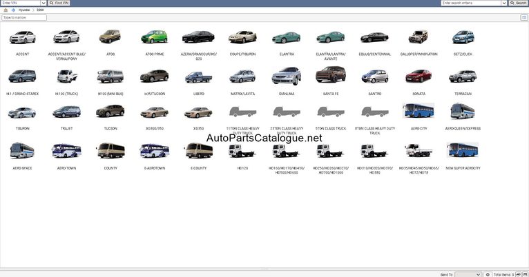 Hyundai HD Series commercial truck parts Snap-on EPC