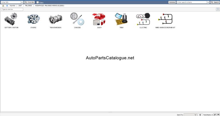 Hyundai KIA Snap-on EPC part supersession chain view