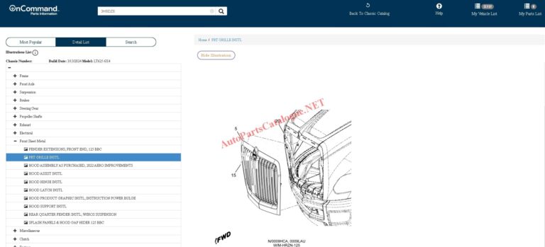 International Trucks OnCommand EPC Online Parts Catalog
