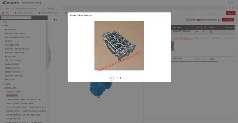 Lepas EPC Picture Of Real Products feature