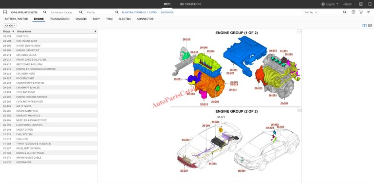 MOBIS WPC EPC Hyundai & KIA Online Parts Catalog