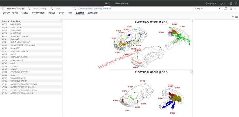 MOBIS WPC EPC Hyundai & KIA Online Parts Catalog