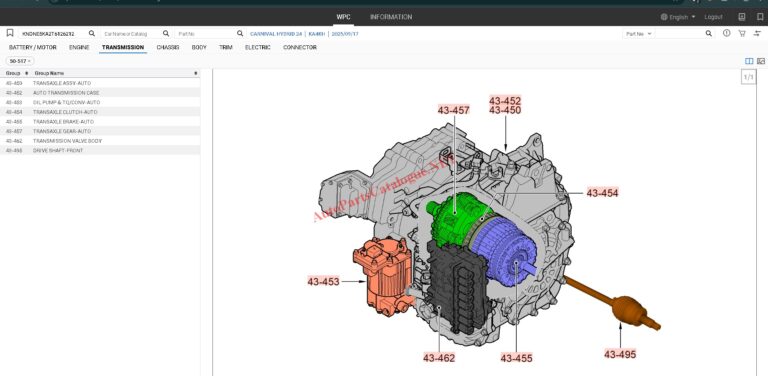 MOBIS WPC EPC Hyundai & KIA Online Parts Catalog