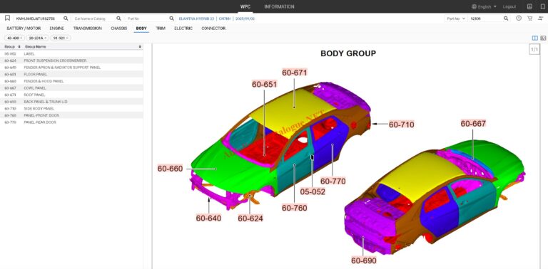 MOBIS WPC EPC Hyundai & KIA Online Parts Catalog