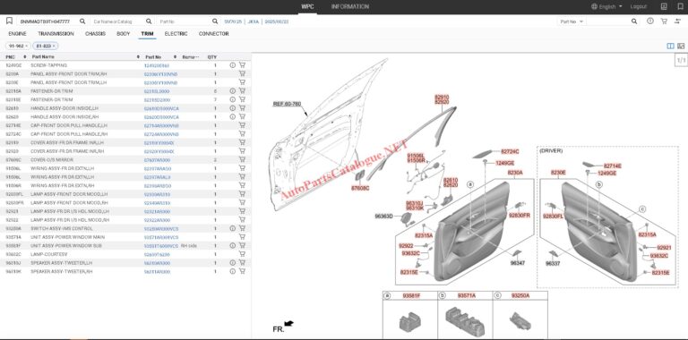 MOBIS WPC EPC Hyundai & KIA Online Parts Catalog