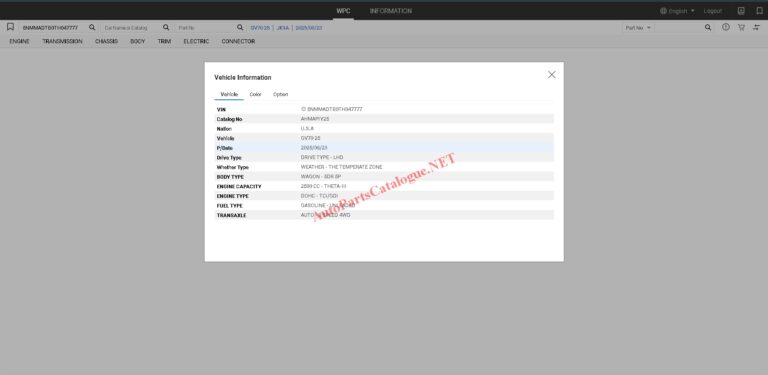 MOBIS WPC EPC Hyundai & KIA Online Parts Catalog