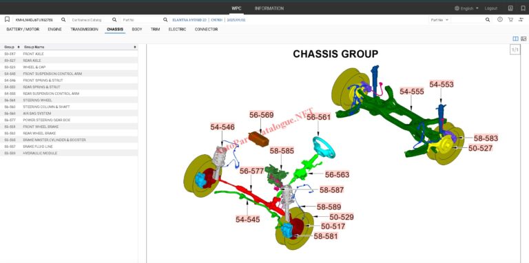 MOBIS WPC EPC Hyundai & KIA Online Parts Catalog