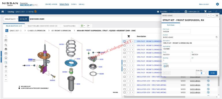 Nissan Microcat EPC Online Parts Catalog