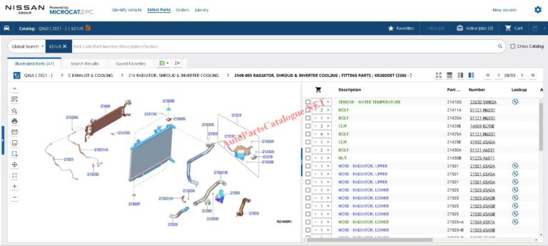 Nissan Microcat EPC Online Parts Catalog