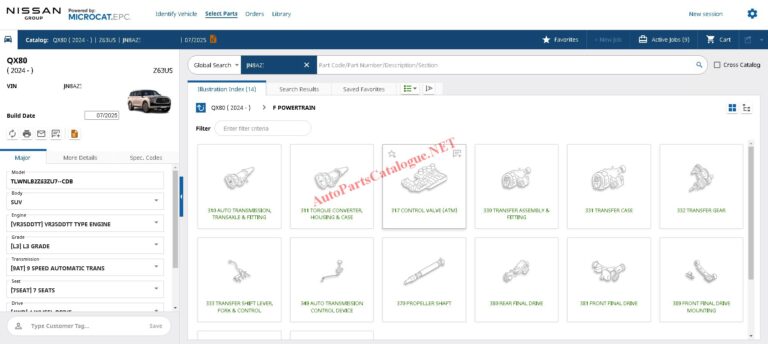 Nissan Microcat EPC Online Parts Catalog