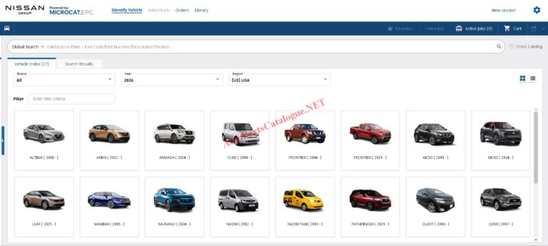 Nissan Microcat EPC Online Parts Catalog