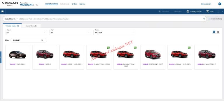 Nissan Microcat EPC Online Parts Catalog