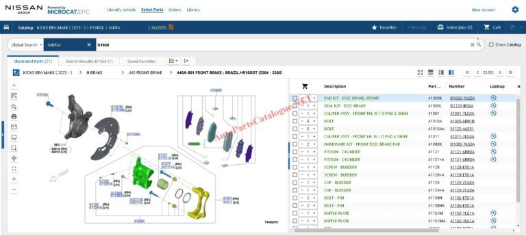 Nissan Microcat EPC Online Parts Catalog
