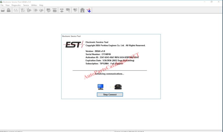 Perkins EST 2026A Electronic Service Tool + Flash Files
